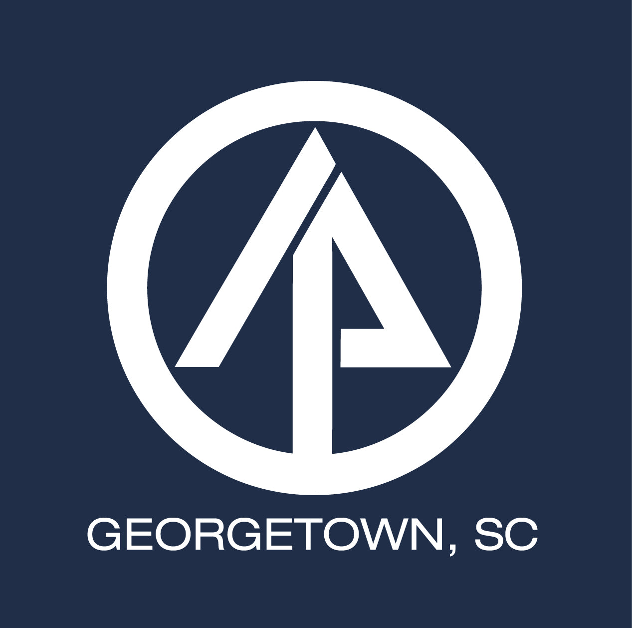 Georgetown IP Legacy Tee - Home Town Navy Blue (Hanes Tagless)